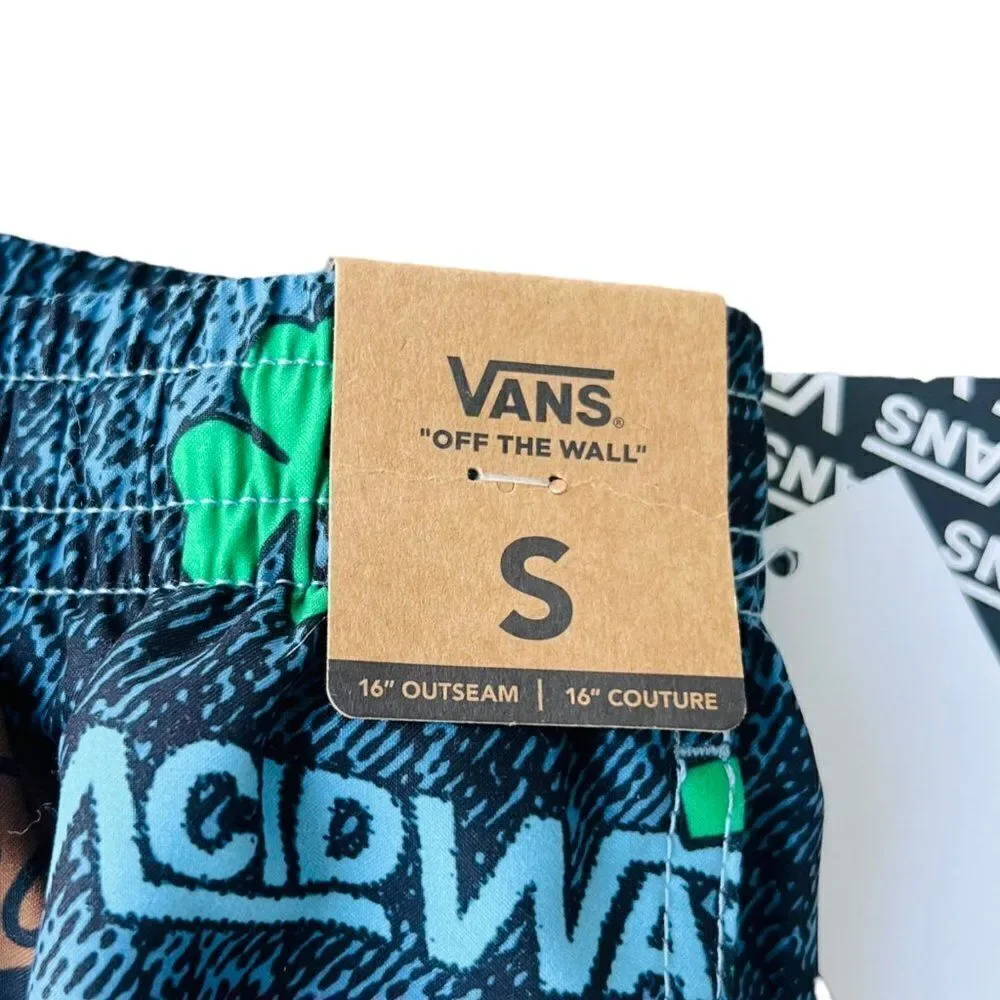 Vans x Fergus Vol B‎ Volley Shorts Multicolor VN0A4RRHBLK RARE Men's Small (S)